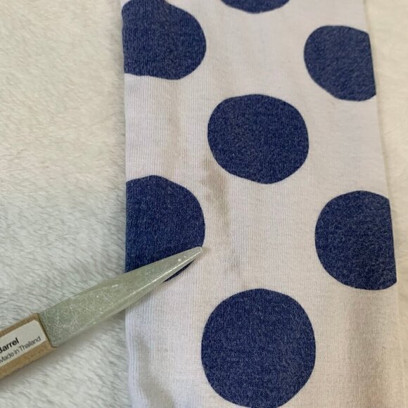 5/$25 Carter's white blue polka dot cotton short sleeve pants pajamas jammies pj - Picture 8 of 8